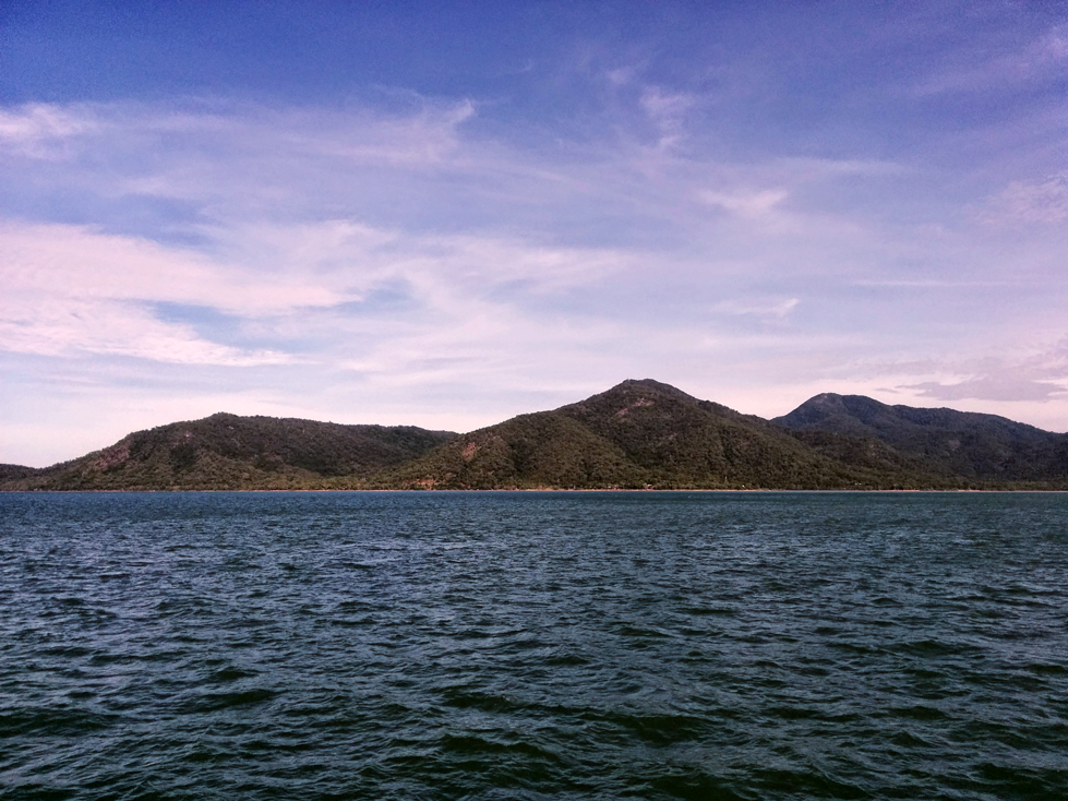 Leaving Cairns harbour on way to Great Barrier Reef