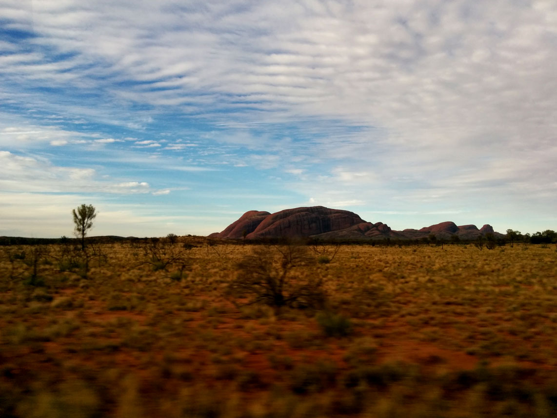 Kata Tjuta from the car