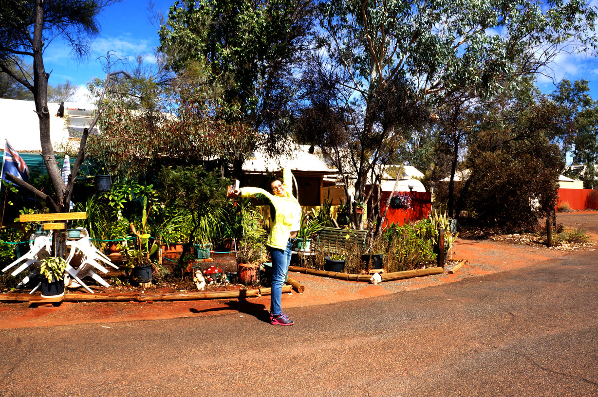 Local living at Yulara, Australia