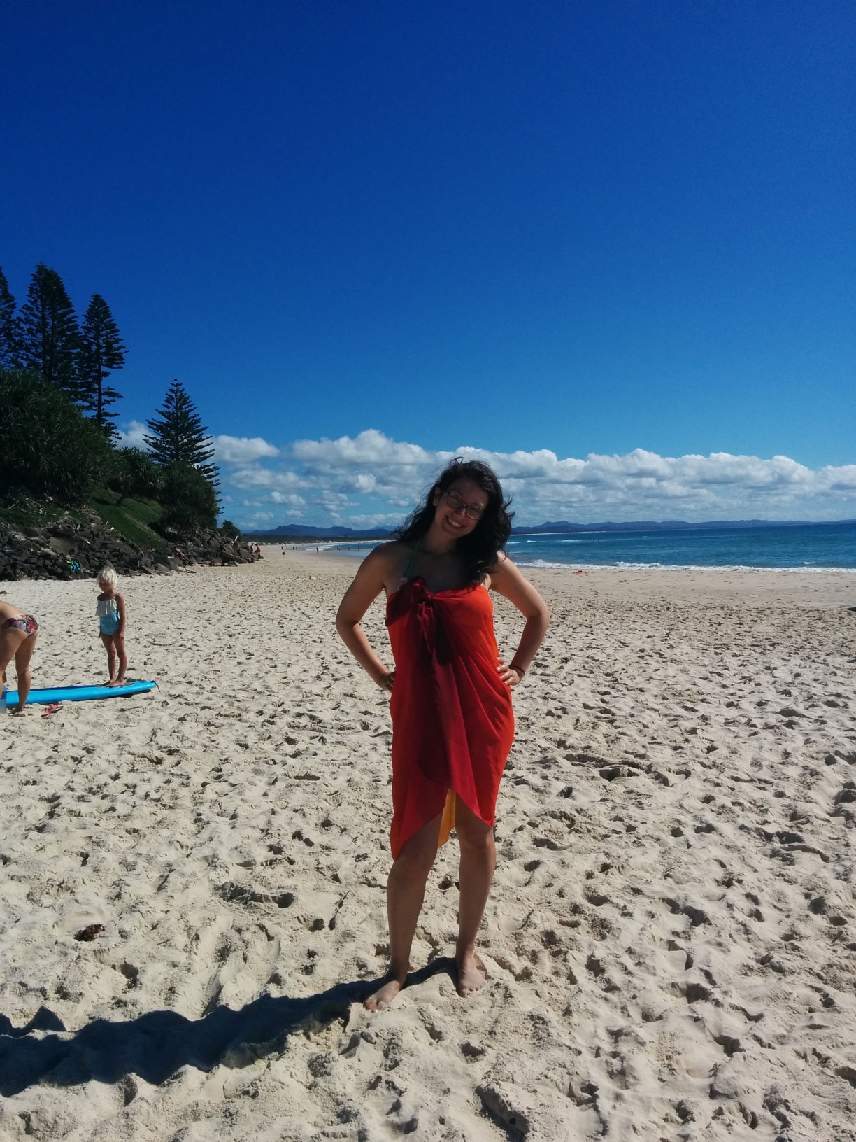 Silvia Stroie at the beach