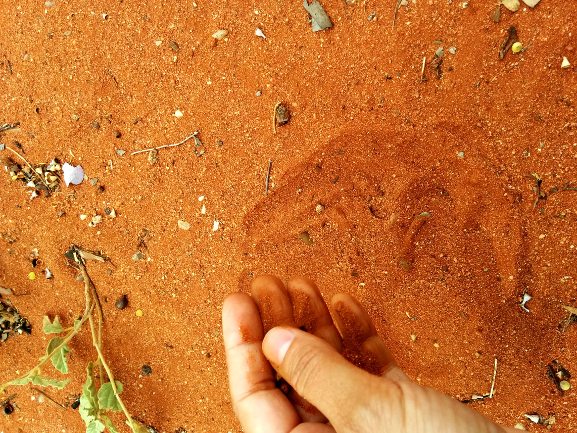 Red earth in the Outback