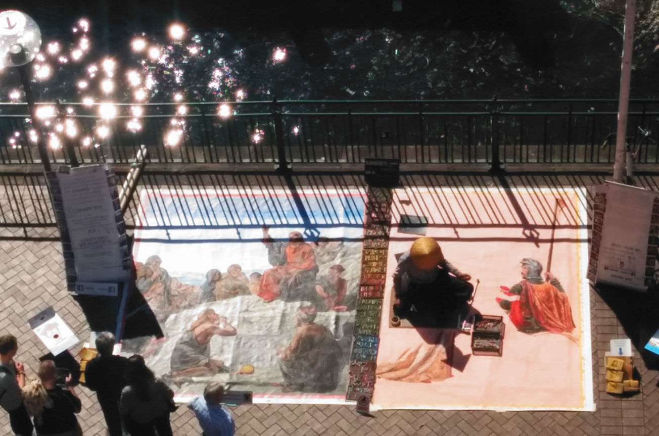Street Artist at Darling Harbour