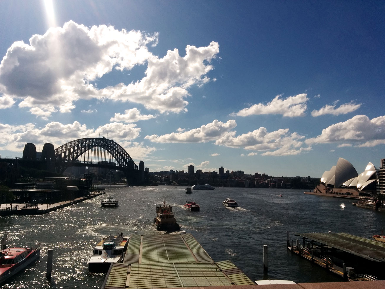 The harbour is a centre of activity and gorgeous.