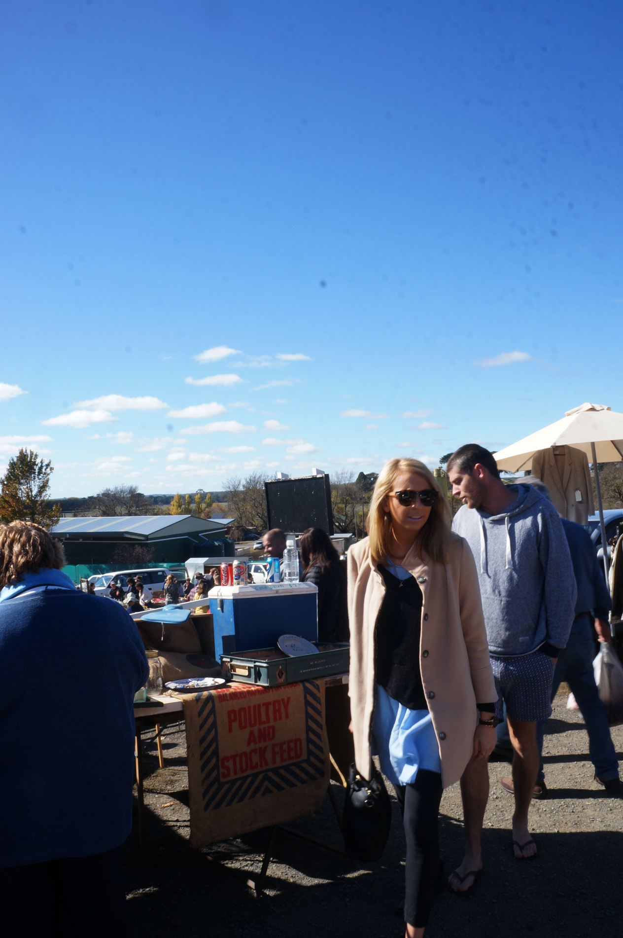 Stylish market goers