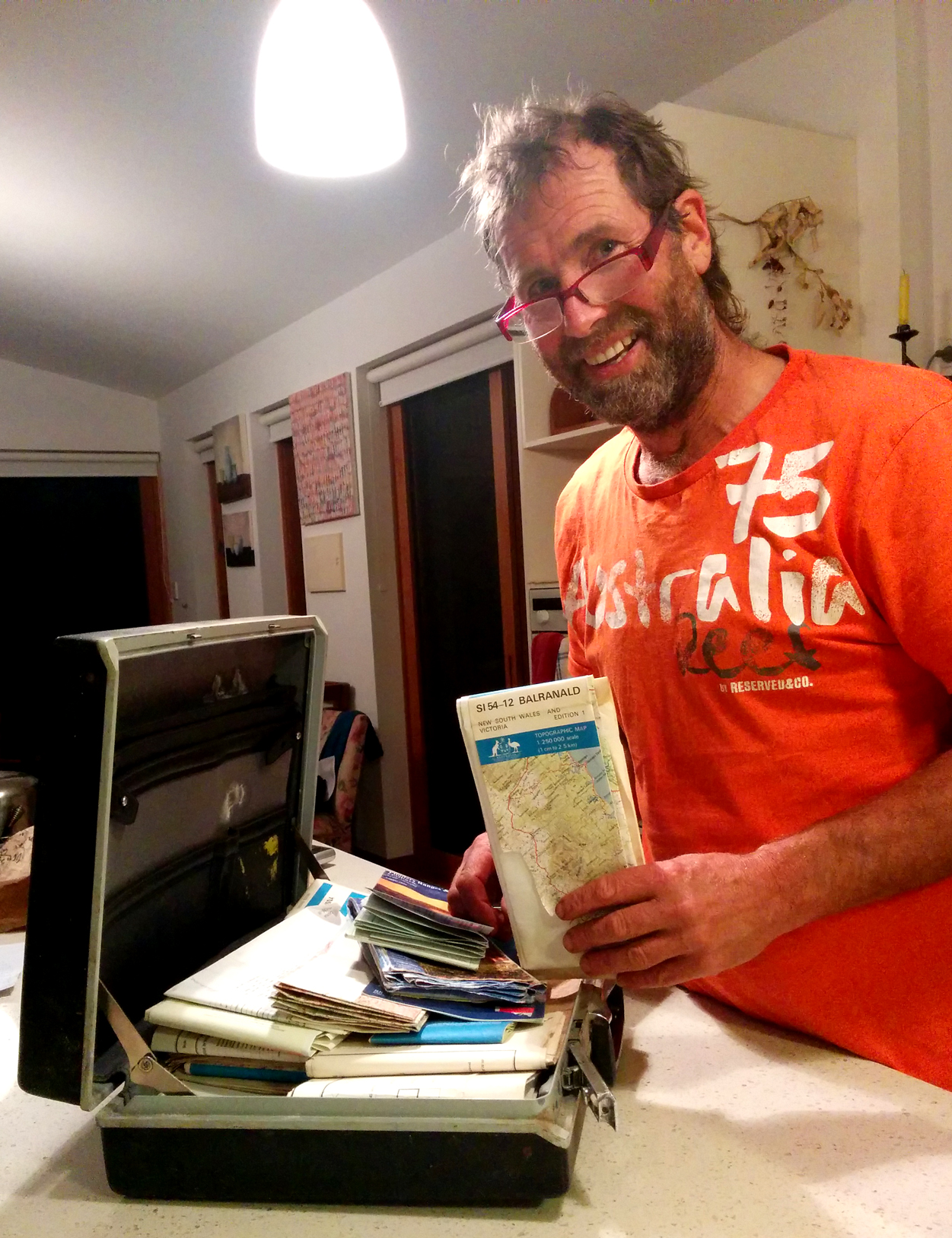 Tresh, and his love of maps. He had a suitcase full of them, and we spent several evenings looking at places and planning routes along the SA coast