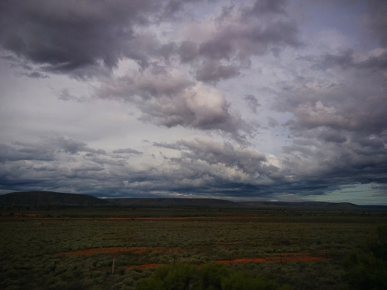 Skies over land at Streaky