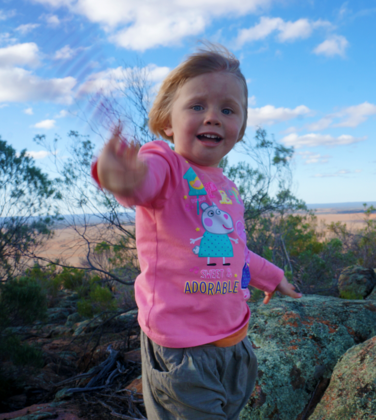 Look at this tiny adorable darling! I still hear her voice in my head: "The BIG one!!!" :-D