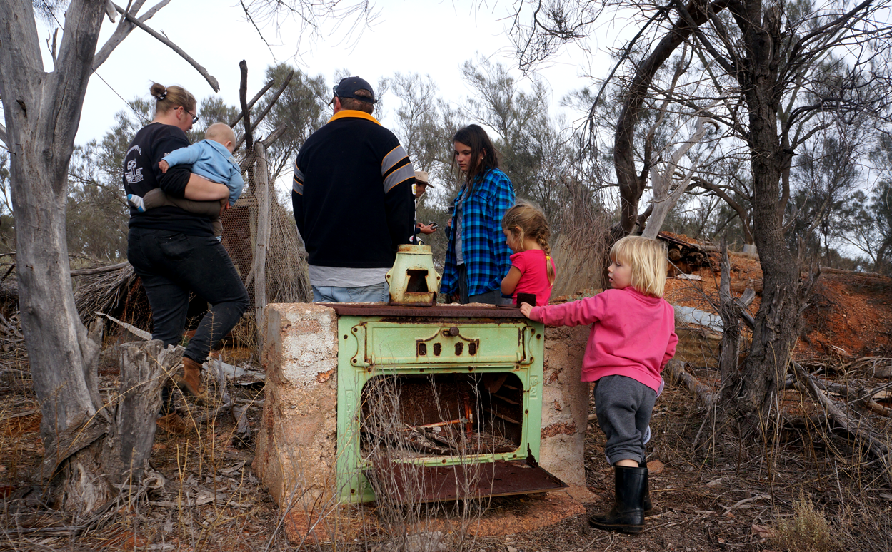 Exploring an abandoned shearer's hold