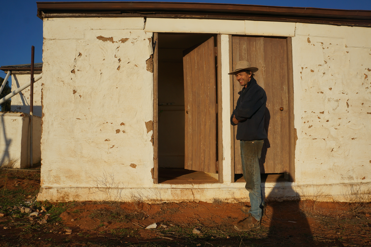 Standing by the old shearer's quarters